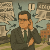 Los adversarios del rector Martín Aguilar Ataques contra el rector