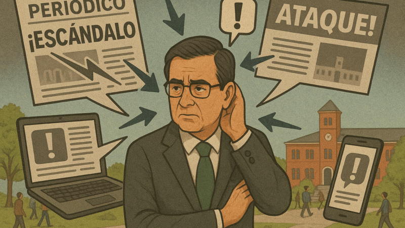 Los adversarios del rector Martín Aguilar